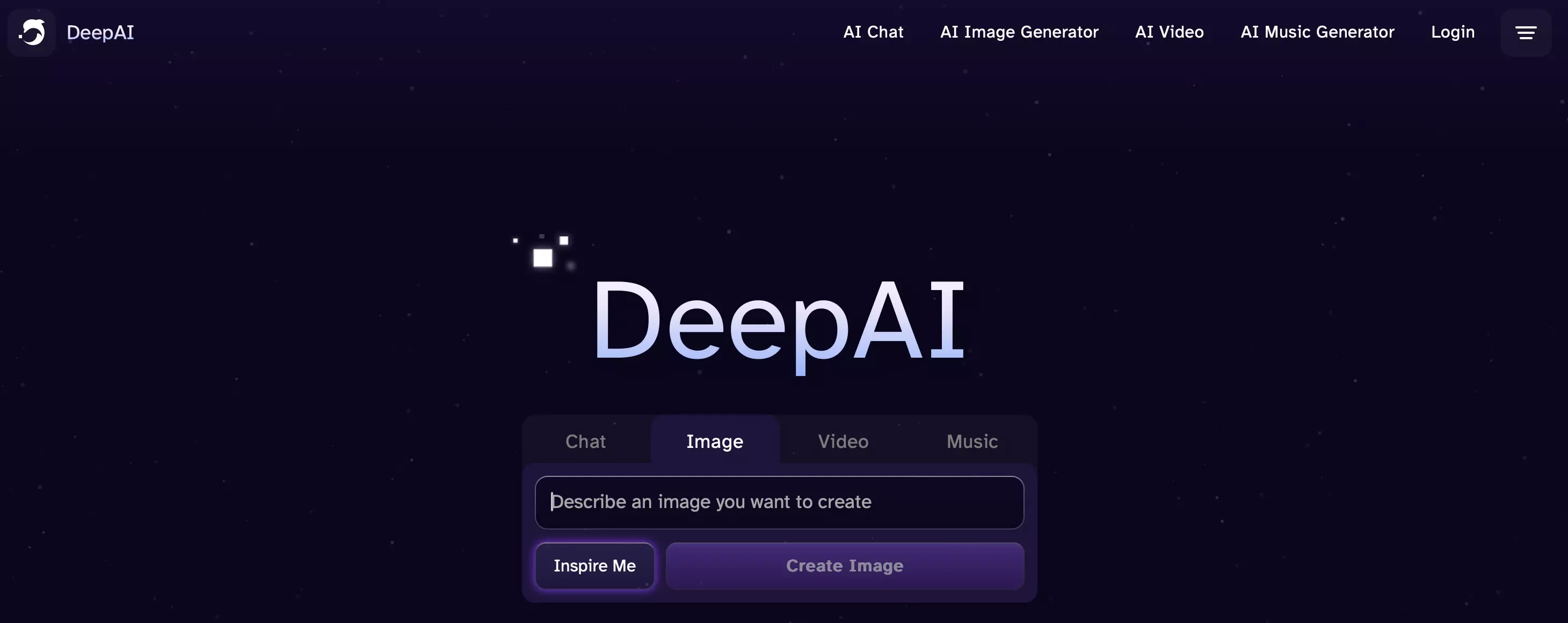 Image: Screenshot of DeepAI website