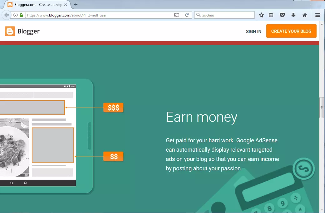 Creating a blog and making money with blogger.com Image: Creating a blog and making money with blogger.com